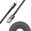 کابل شارژ و انتقال اطلاعات Go-Des GD-UC559IP با رابط USB به Lightning، طول 3 متر، پشتیبانی از شارژ سریع 3 آمپر، انتقال اطلاعات 480Mbps، روکش نایلونی بافته شده مقاوم و کانکتورهای آلومینیومی، مناسب انواع آیفون و آیپد.