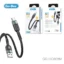 کابل شارژ و انتقال داده Go-Des GD-UC609M USB به Micro USB با شارژ سریع 3 آمپر، روکش نایلونی بافته شده مقاوم، کانکتور فلزی و مناسب انواع دستگاه‌های اندرویدی دارای Micro USB