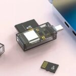 کارت خوان OTG تایپ C گو-دس مدل Go-Des GD-DK002 رم ریدر SD و TF با طراحی شفاف