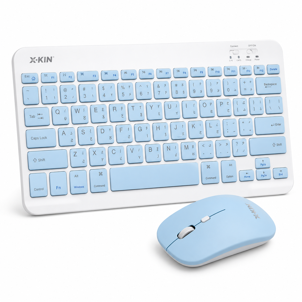 کیبورد و موس بلوتوثی XKIN KB01 آبی